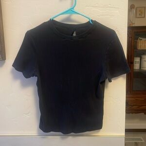 Skims black ribbed Tshirt